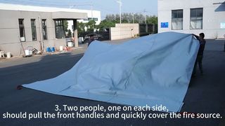 คำแนะนำที่ง่ายและละเอียดที่สุดในการใช้ผ้าห่มกันอัคคีภัยในรถยนต์