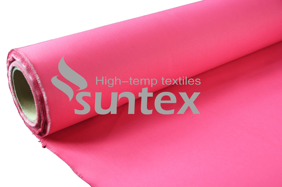 Chemical Resistant Silicone Rubber Coated Fiberglass Cloth Fire Retardant High Silica Textile