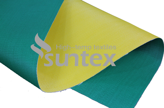 Chemical Resistant Silicone Rubber Coated Fiberglass Cloth Fire Retardant High Silica Textile