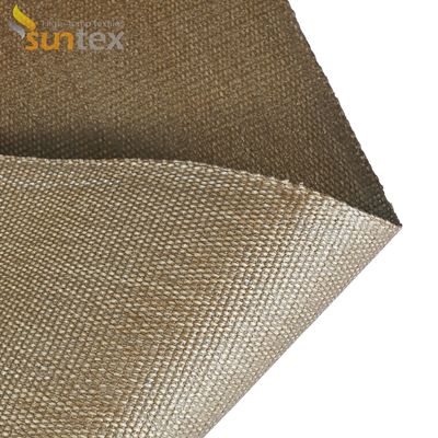Vermiculite Coated Fiberglass Fabric   Fireproof Thermal Insulation