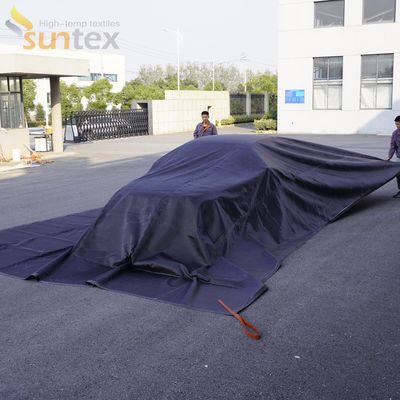 Gray Color Suntex Car Fire Blanket Thermal Resistance 550℃/1000℃