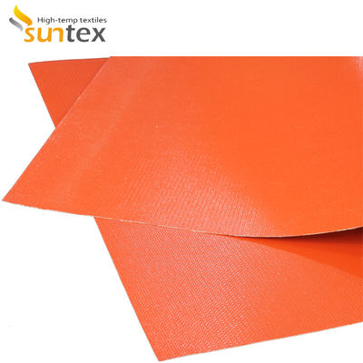 Tear Resistant Silicone Rubber Coated E-Glass Fabric Fireproof Silicone Coated Fiberglass for Industrial Insulation