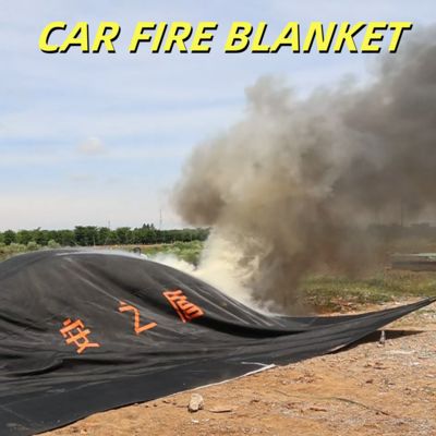 EV Car Fire Blanket Gray 550℃ Heat Resistant for Vehicles