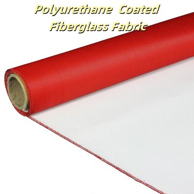 Fireproof PU Coated Fiberglass Fabric 460gsm Heat Resistant Cloth