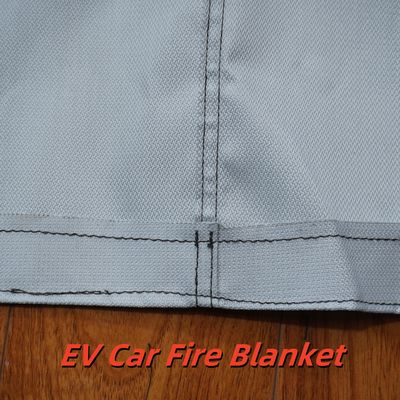 Suntex 60-Minute Fire Protection Gray EV Car Fire Blanket with Oxygen Deprivation for Lithium-Ion Battery Safety