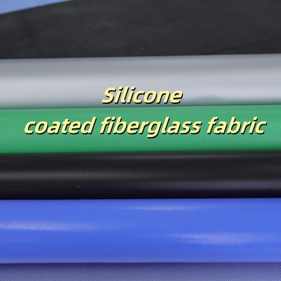 Fire Retardant Silicone Coated Fiberglass Fabric 0.3mm 400 g/sqm