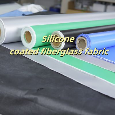 Fire Retardant Silicone Coated Fiberglass Fabric 0.3mm 400 g/sqm