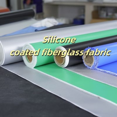 Fire Retardant Silicone Coated Fiberglass Fabric 0.3mm 400 g/sqm