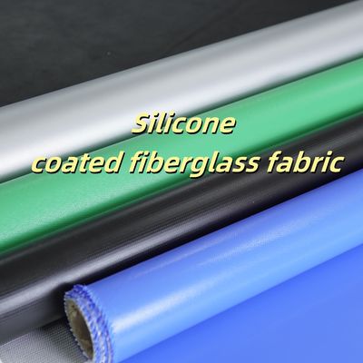 Fire Retardant Silicone Coated Fiberglass Fabric 0.3mm 400 g/sqm