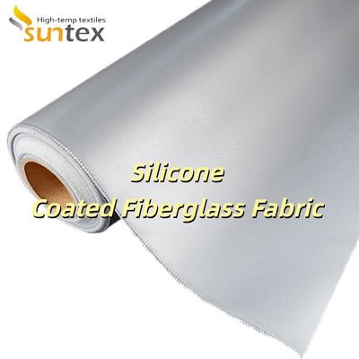 Double Sided Silicone Coated Fiberglass Fabric with Heat Resistance 260°C and Fire Retardant Properties