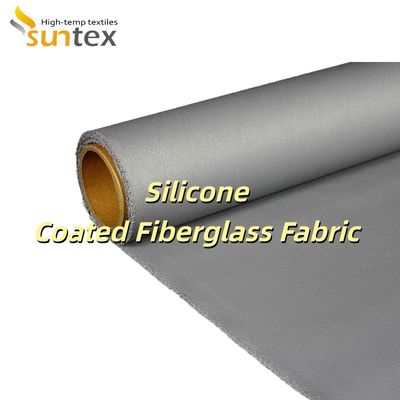 Anti-Aging Weatherproof Silicone Coated Fiberglass Fabric with Corrosion Resistance for Industrial Applications