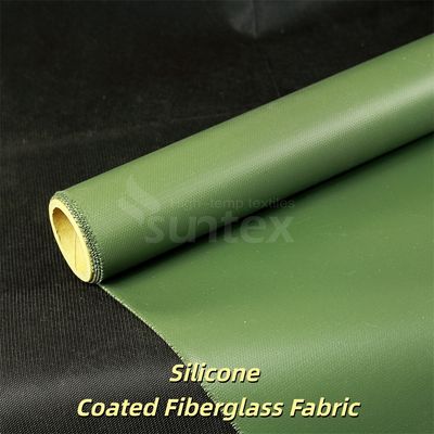 Custom Color Thermal Insulation Fire Resistant Silicone Coated Fiberglass Fabric for High Temperature Applications