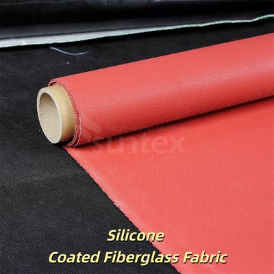 Flexible Silicone Coated Fiberglass Fabric with 1 / 1.2 / 1.5 Meter Width and 50 m / 100 m Roll Length for High Temperature Applications