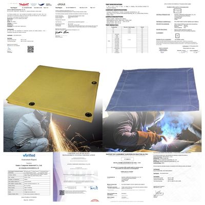 550°C Heat Resistant Acrylic Coated Fiberglass Welding Blanket Roll with Customizable Sizes