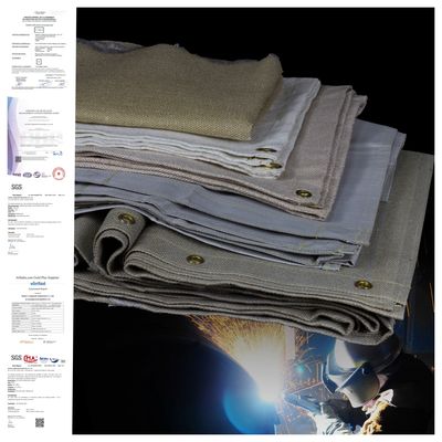 550°C Heat Resistant Acrylic Coated Fiberglass Welding Blanket Roll with Customizable Sizes
