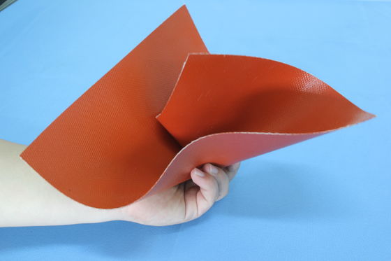 Tear Resistant Silicone Rubber Coated E-Glass Fabric Fireproof Silicone Coated Fiberglass for Industrial Insulation