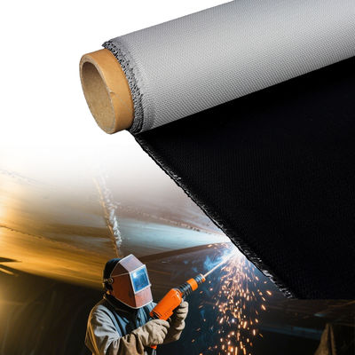Double Sided Fire Retardant Silicone Coated Fiberglass Fabric with Temperature Resistance -50°C to 500°C and 400 g/sqm Weight