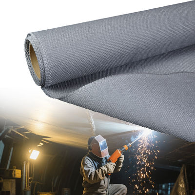 Fireproof Welding Blanket with 1800C Temperature Resistance and Twill Weave PU Coated Fiberglass Fabric