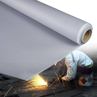 PU Coated Fiberglass Fabric with 1m/1.3m/1.5m/1.52m/1.55m Width Blue/Black Color and Twill Weave for Fireproof Reinforcement