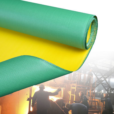 Graphite Coated Splash Proof PU Coated Fiberglass Fabric Welding Blanket in 1m to 1.55m Widths