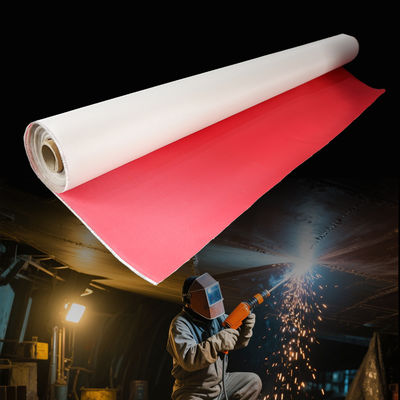 PU Coated Fiberglass Fabric with 1m/1.3m/1.5m/1.52m/1.55m Width Blue/Black Color and Twill Weave for Fireproof Reinforcement