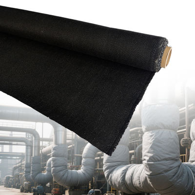 PU Coated Fiberglass Fabric with 1m/1.3m/1.5m/1.52m/1.55m Width Blue/Black Color and Twill Weave for Fireproof Reinforcement