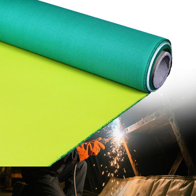 PU Coated Fiberglass Fabric with 1m/1.3m/1.5m/1.52m/1.55m Width Blue/Black Color and Twill Weave for Fireproof Reinforcement