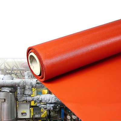 Double-Sided Silicone Coated Fiberglass Fabric with 1 / 1.2 / 1.5 meter Width and 50 m / 100 m Roll Length