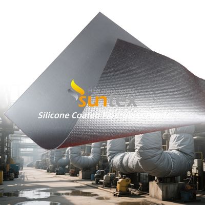 Alkali Free Silicone Coated Fiberglass Fabric with 1 / 1.2 / 1.5 Meter Width and 50 m / 100 m Roll Length
