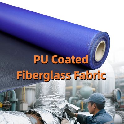 PU-Coated Fiberglass Fabric | 460 gsm, 0.41 mm ThicknessWidth: 1m - 1.55m | Heat & Abrasion Resistant