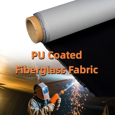 Industrial PU-Coated Fiberglass Fabric | 460 g/sqm, 0.41 mm, Twill WeaveWidth: 1m - 1.55m