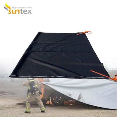 Factory Sale 1200 Degrees Celsius High Temperature Resistance EV Car Fire Blanket with 550℃/1000℃ Thermal Resistance and Oxygen Deprivation