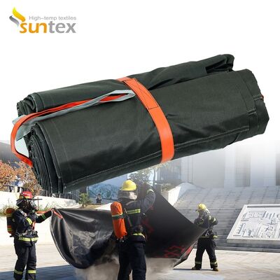 Industrial-Grade EV Car Fire Blanket with 550℃/1000℃ Thermal Resistance and Oxygen Deprivation for Fire Safety