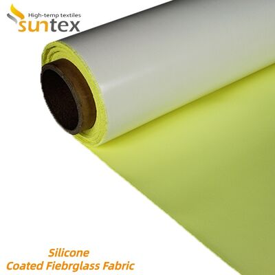 Durable Fireproof Waterproof Silicone Coated Fiberglass Fabric 850g/m2 for High Temperature Resistance