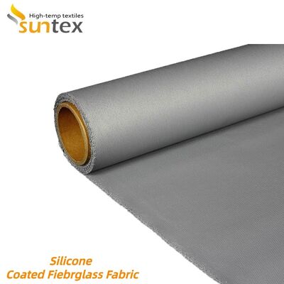 Fireproof 850g/m2 Heat Resistant Silicone Coated Fiberglass Fabric for High Temperature Protection