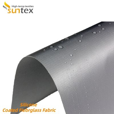 Fireproof High Silica Fiberglass Cloth with High Tensile Strength and Durable Silicone Rubber Coating