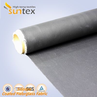 Fireproof Waterproof Silicone Coated Fiberglass Fabric 850g/m2 High Silica Fiberglass Cloth for High Temperature Resistance