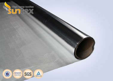 0.2mm Aluminum Foil Silver Heat Reflective Fabric Fiberglass Insulation Laminating Layer