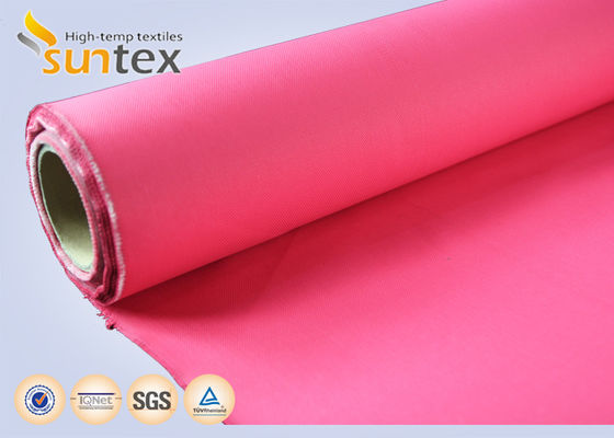 High Temperature 550 Degree C Acrylic Coated Fiberglass Fabric Easy to Sew and Cut Fire Resistant Fabric