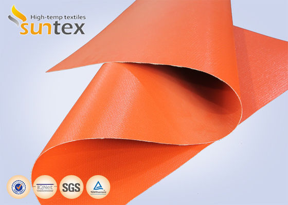 Silicone Coated Red Fiberglass Fabric 580g, Ideal for Engine Heat Cover Applications