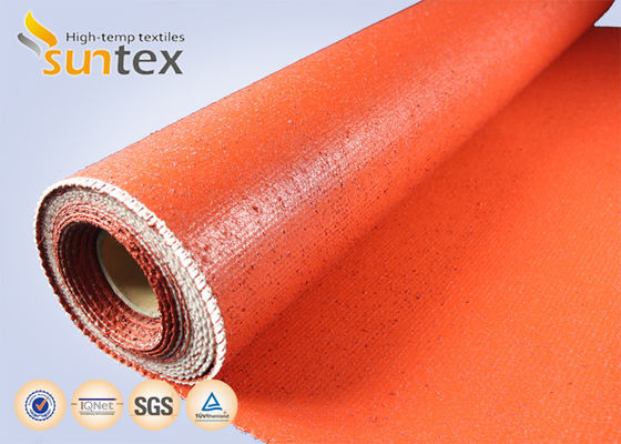 Silicone Coated Fiberglass Fabric Fireproof Heat Resistant 850g/m2