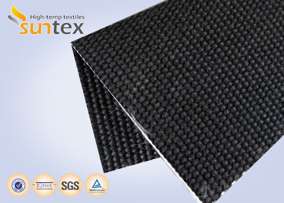 High Silica Fire Smoke Curtain Fabric with 880°C Temperature Resistance and Polyurethane Coated Fiberglass Material