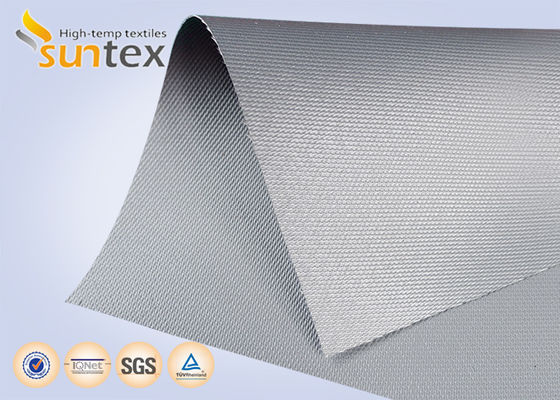 Fireproof High Temperature Retardant Plain Woven Chemical Resistance Waterproof Silicone Rubber Coated Fiberglass Fabric Cloth