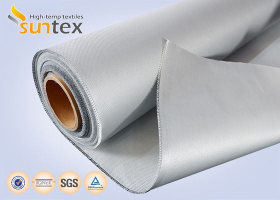 Fireproof Heat Resistant Silicone Coated Fiberglass Fabric 850g/m2 High Silica Fiberglass Cloth