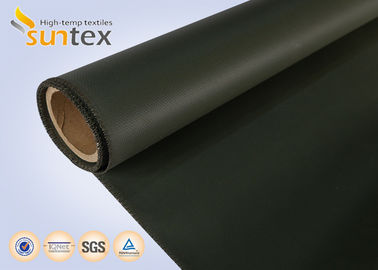 High Temperature E-Glass Silicone Fabric  Cloth Thermal Insulation Rubber Silicone Coated Fiberglass Fabric