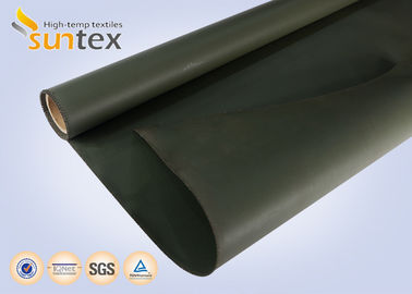32-34 Oz. Fire Retardant Silicone Coated Fiberglass Cloth For Welding Curtains