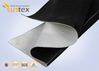 High Temperature E-Glass Silicone Fabric  Cloth Thermal Insulation Rubber Silicone Coated Fiberglass Fabric