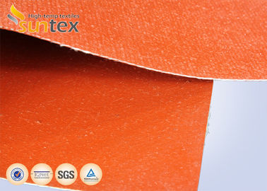 590 g/sqm Silicone Coated Glass Fabric Fire Barrier Fabric For Heat Resistant Insulation