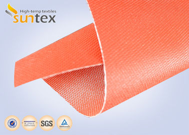 590 g/sqm Silicone Coated Glass Fabric Fire Barrier Fabric For Heat Resistant Insulation