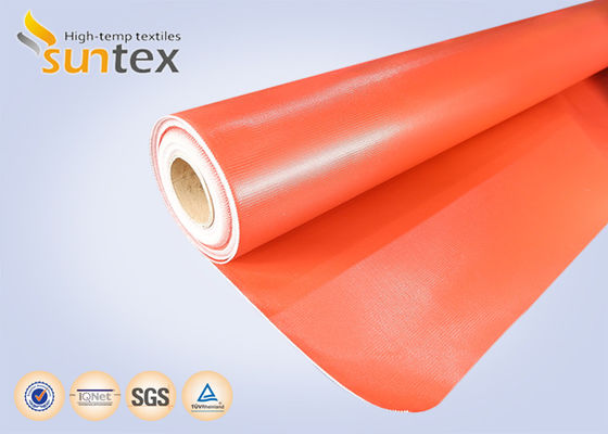Heat Shield Material: Red 32 Oz Silicone Coated Fiberglass Cloth